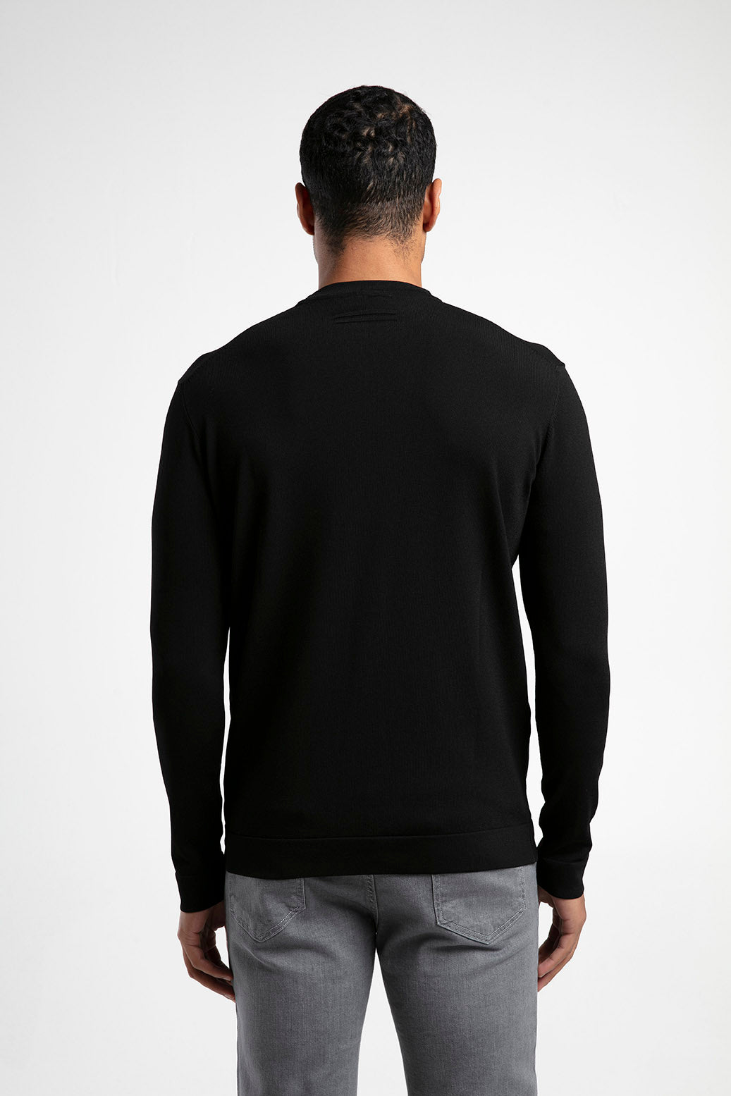 Bisiklet Yaka Düz Triko