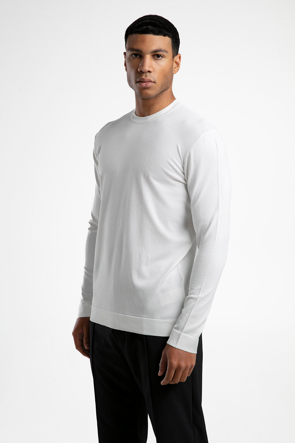 Bisiklet Yaka Düz Triko