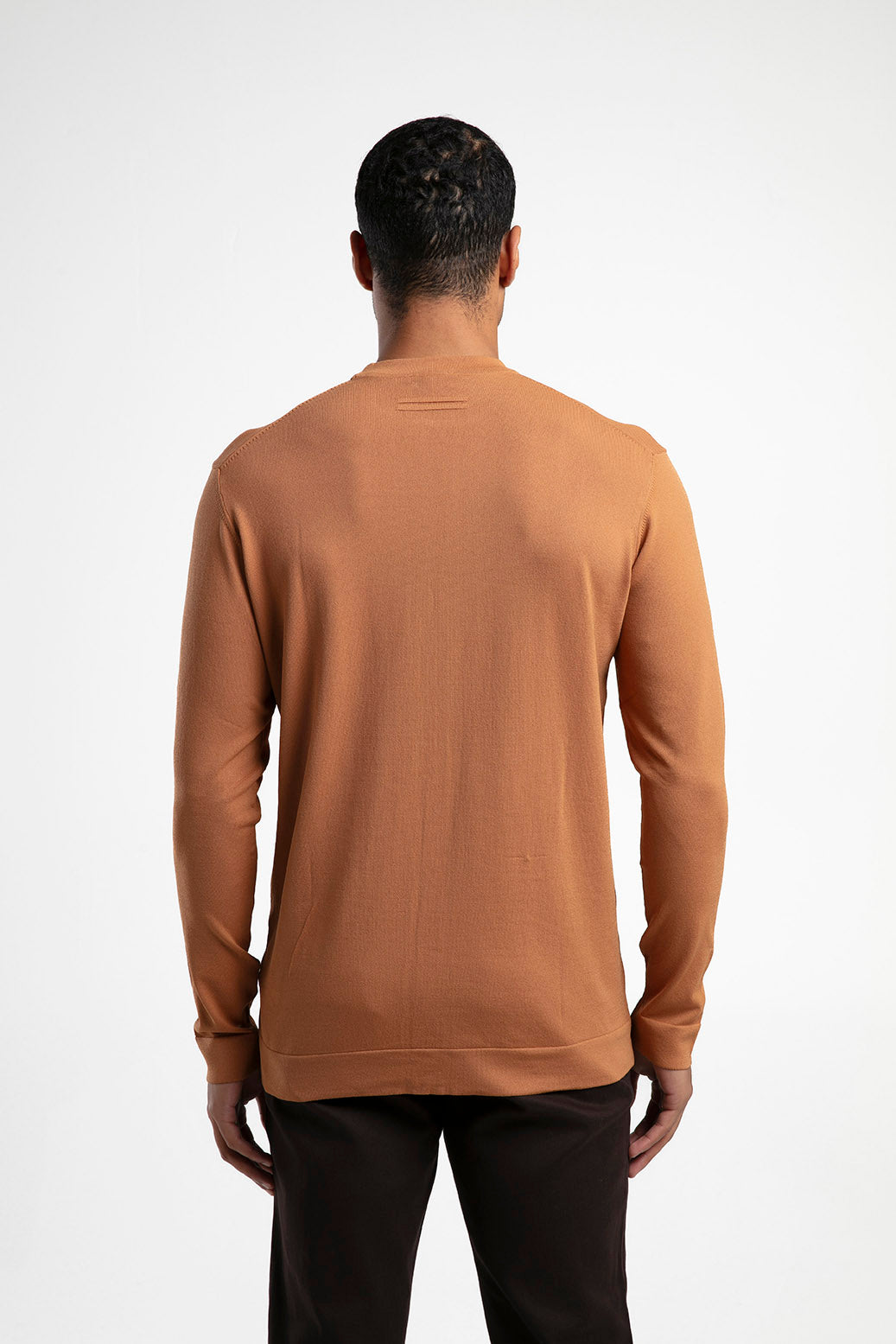 Bisiklet Yaka Düz Triko