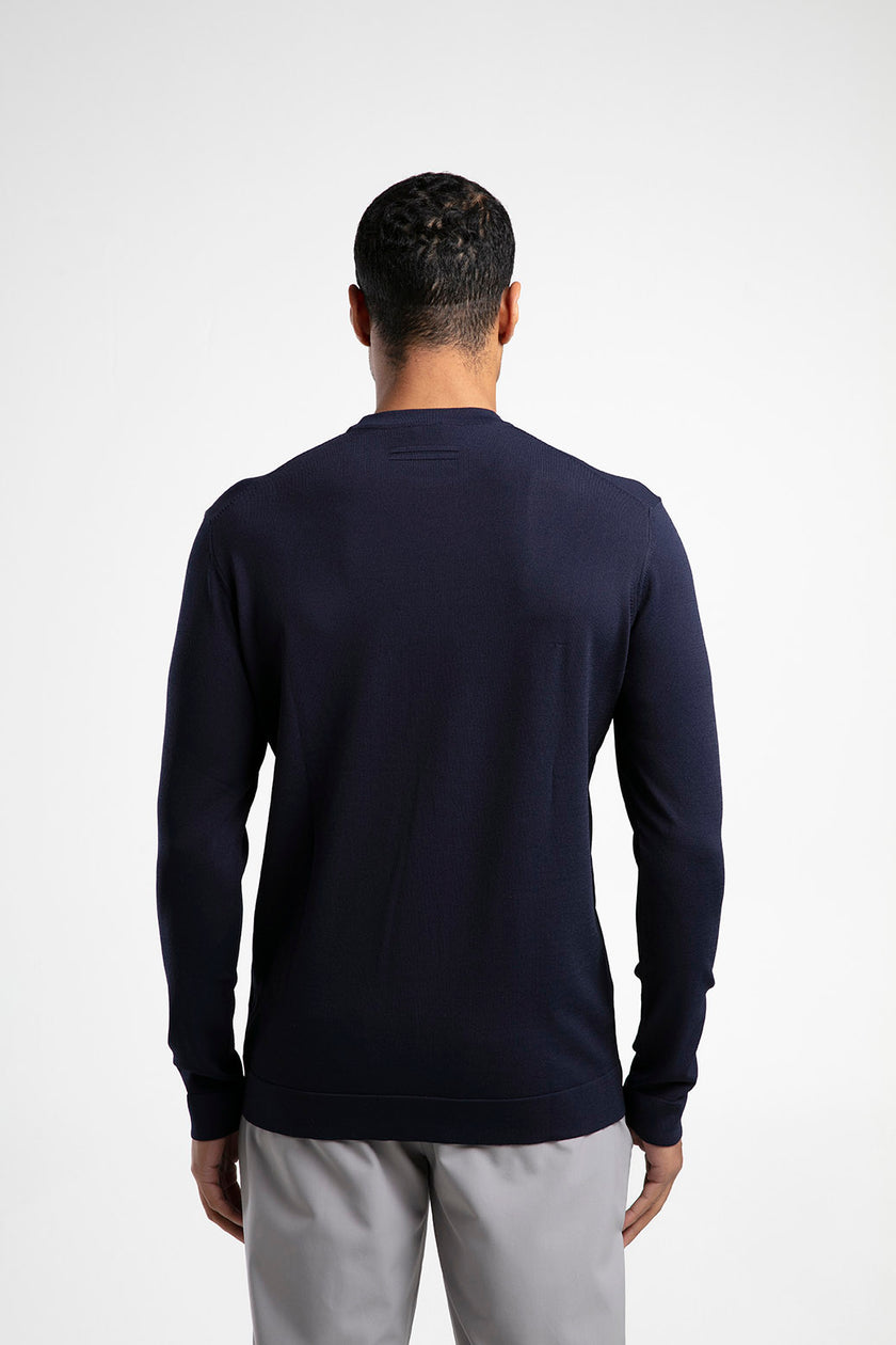 Bisiklet Yaka Düz Triko