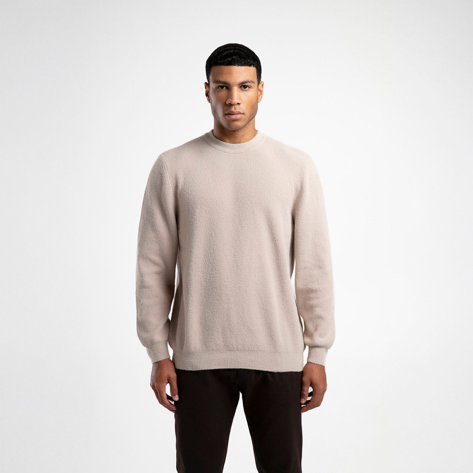 Straight Cut Crew Neck Knitwear