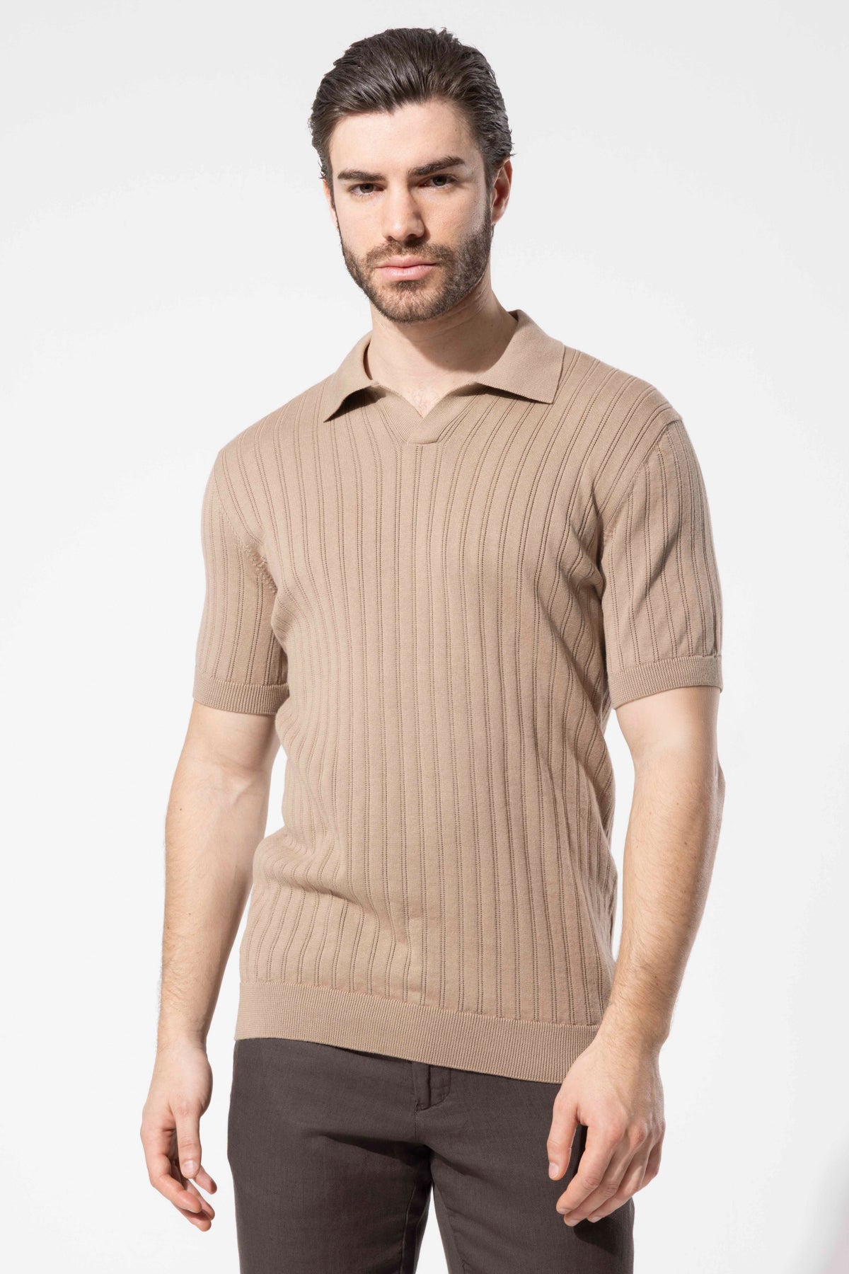 Dokulu Polo Yaka Triko