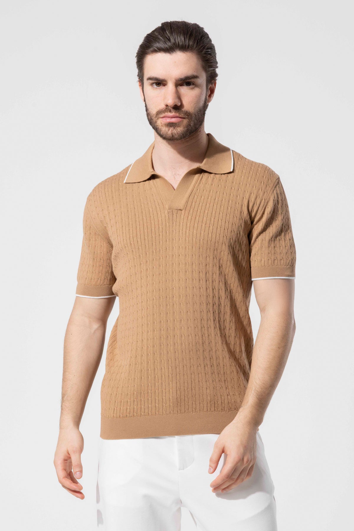 Dokulu Polo Yaka Triko
