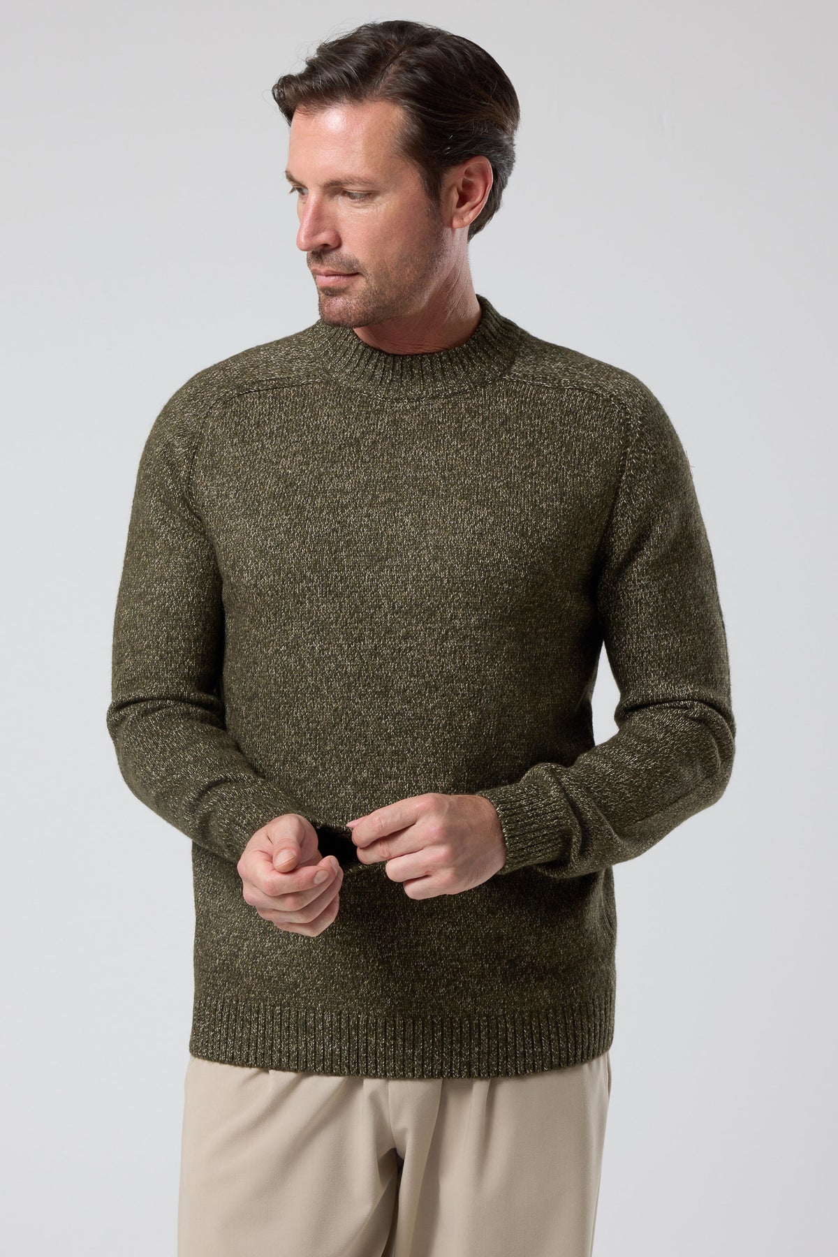 Balıkçı Yaka Dokulu Triko - TV-4102-KHAKI-S - TV-4102-KHAKI-S_20