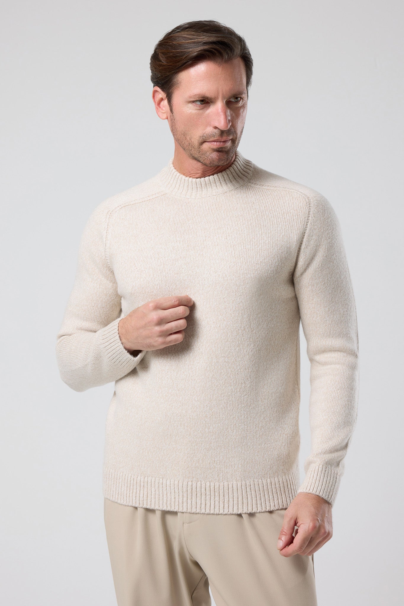 Balıkçı Yaka Dokulu Triko - TV-4102-KHAKI-S - TV-4102-KHAKI-S_25