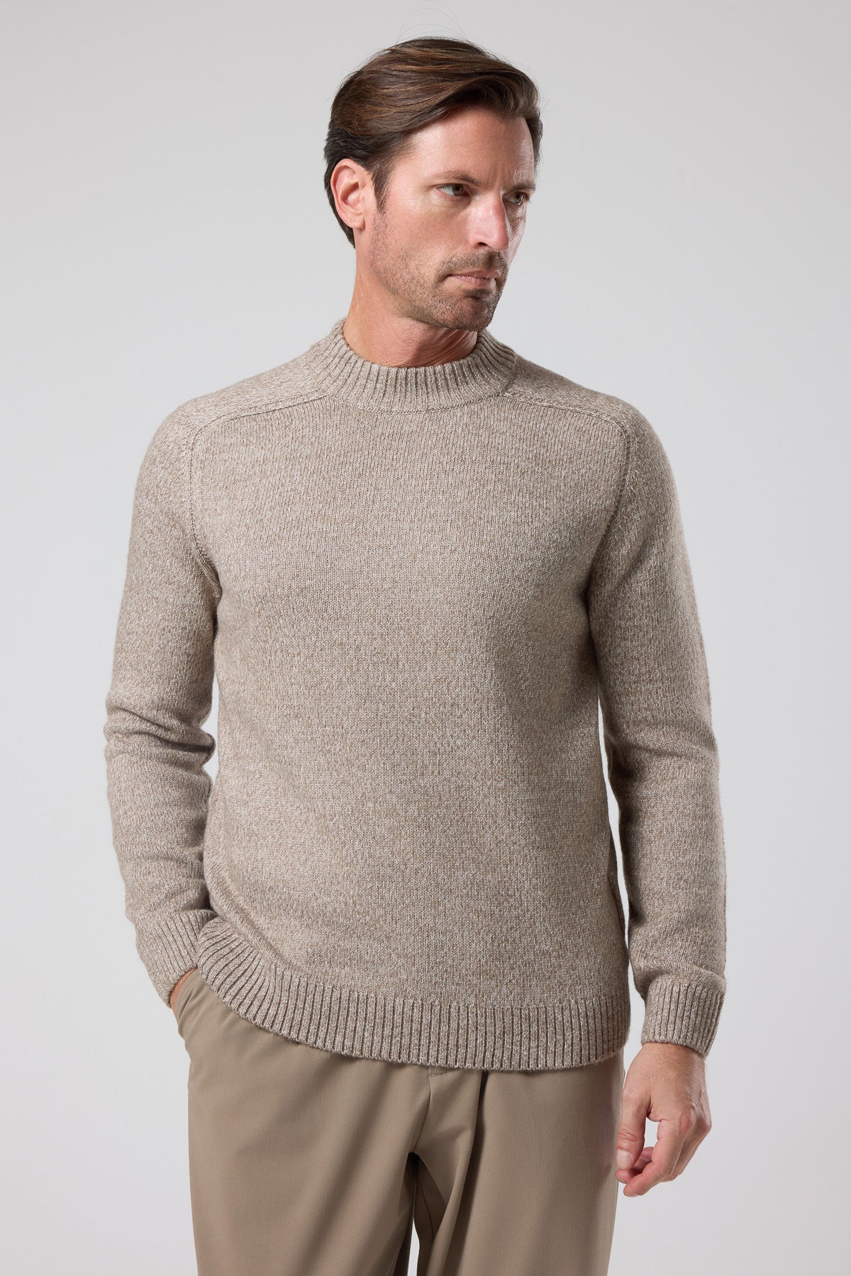 Balıkçı Yaka Dokulu Triko - TV-4102-KHAKI-S - TV-4102-KHAKI-S_37