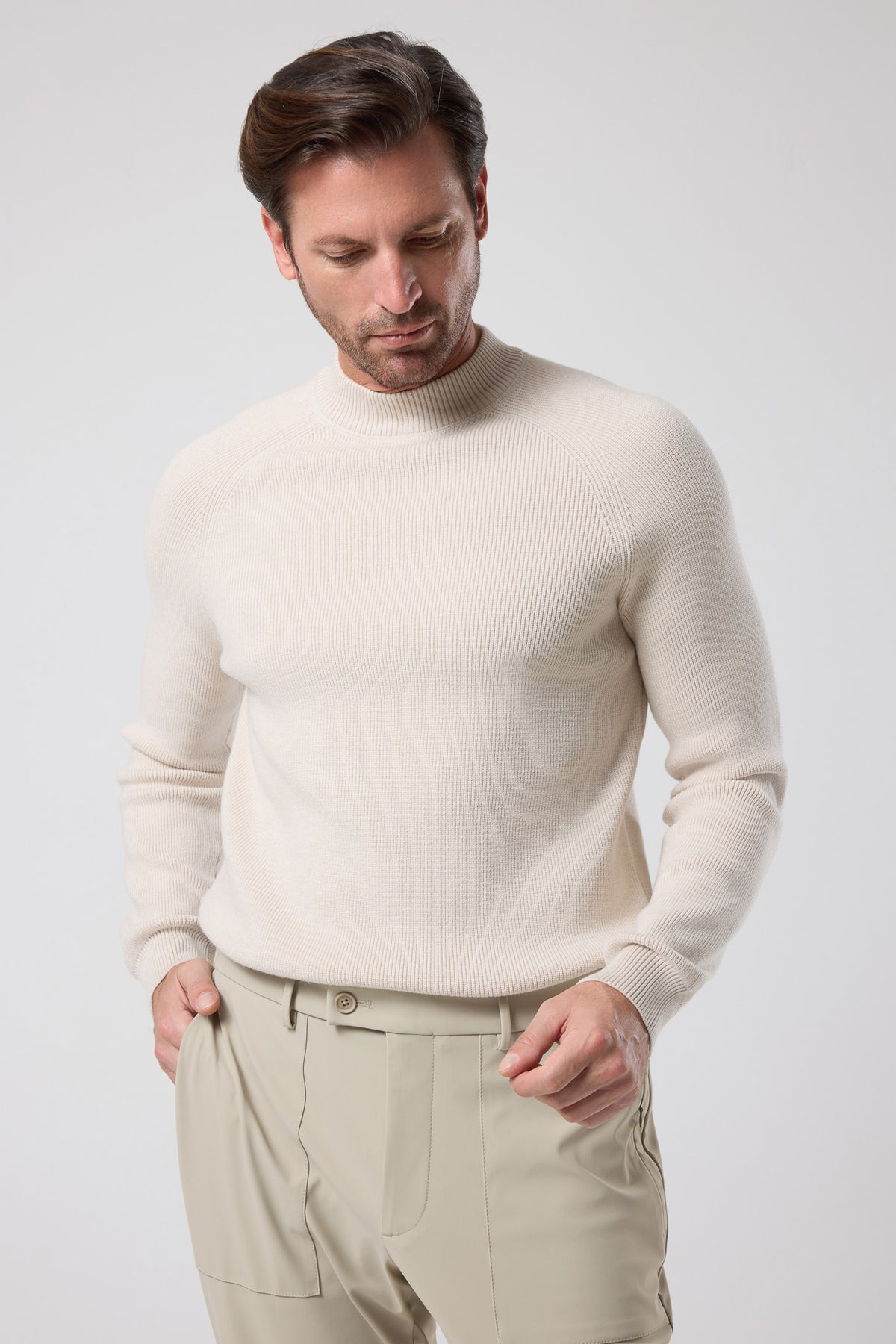 Bisiklet Yaka İnce Dokulu Triko - TV-4104-MINK-S - TV-4104-MINK-S_11