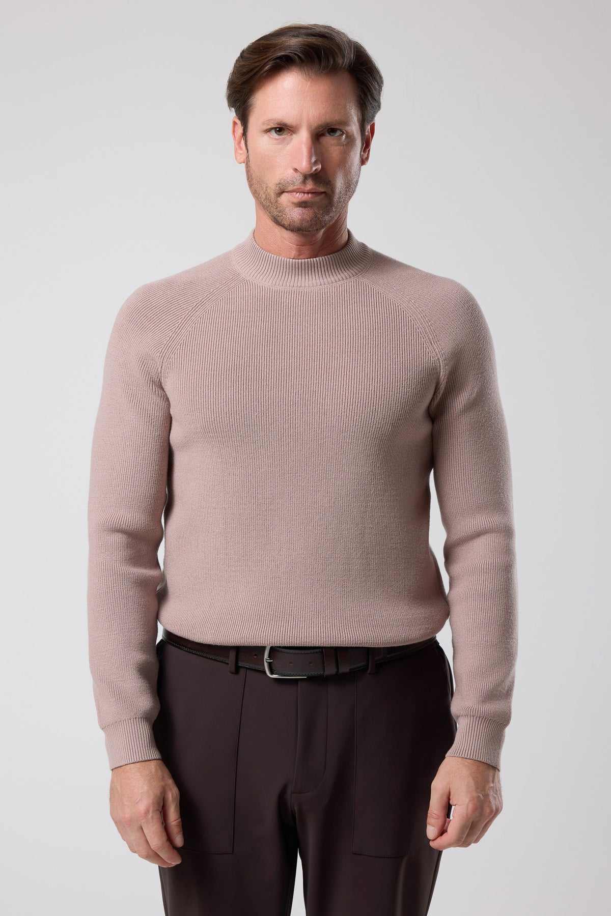 Bisiklet Yaka İnce Dokulu Triko - TV-4104-MINK-S - TV-4104-MINK-S_24