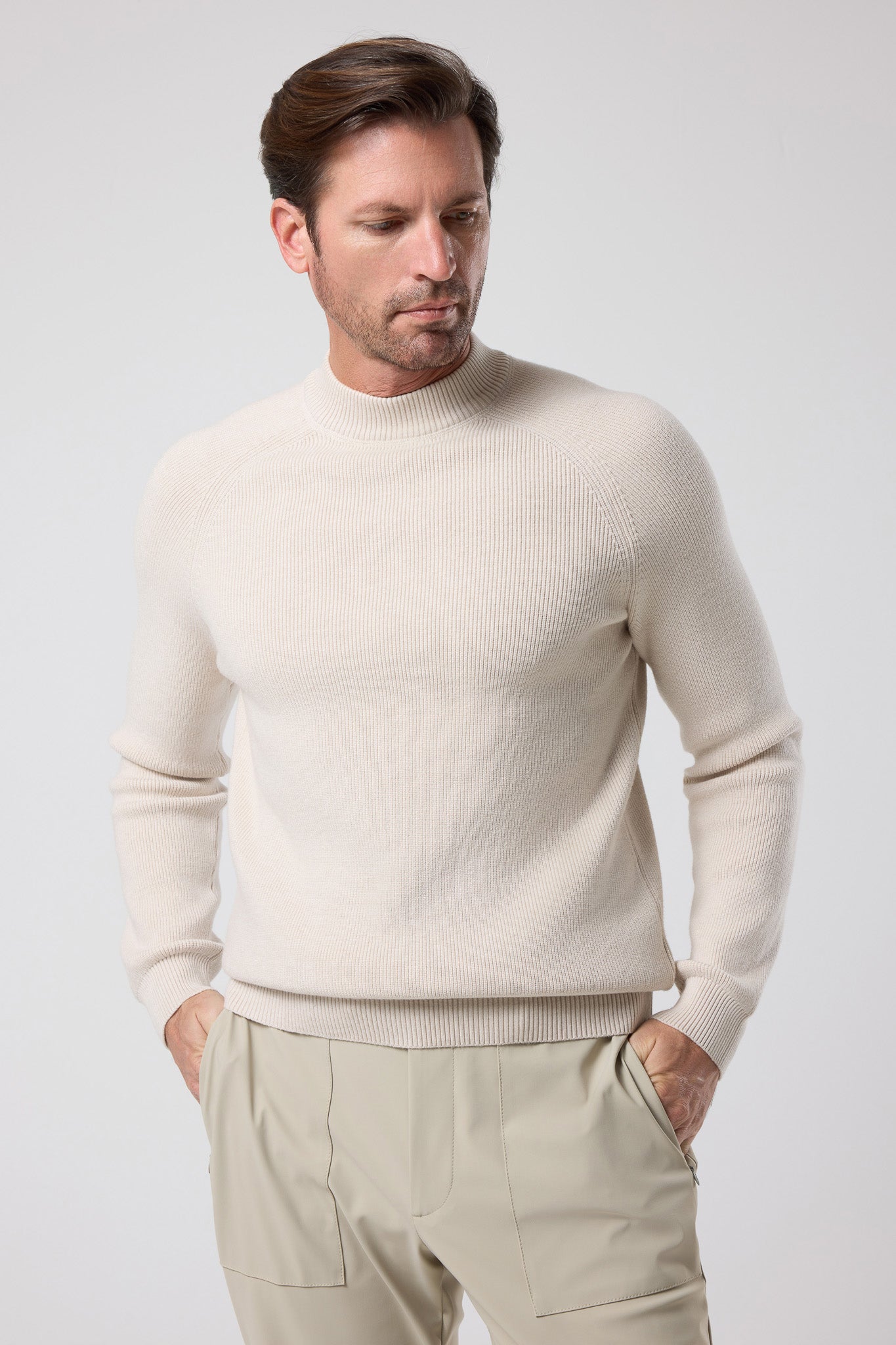 Bisiklet Yaka İnce Dokulu Triko - TV-4104-MINK-S - TV-4104-MINK-S_8