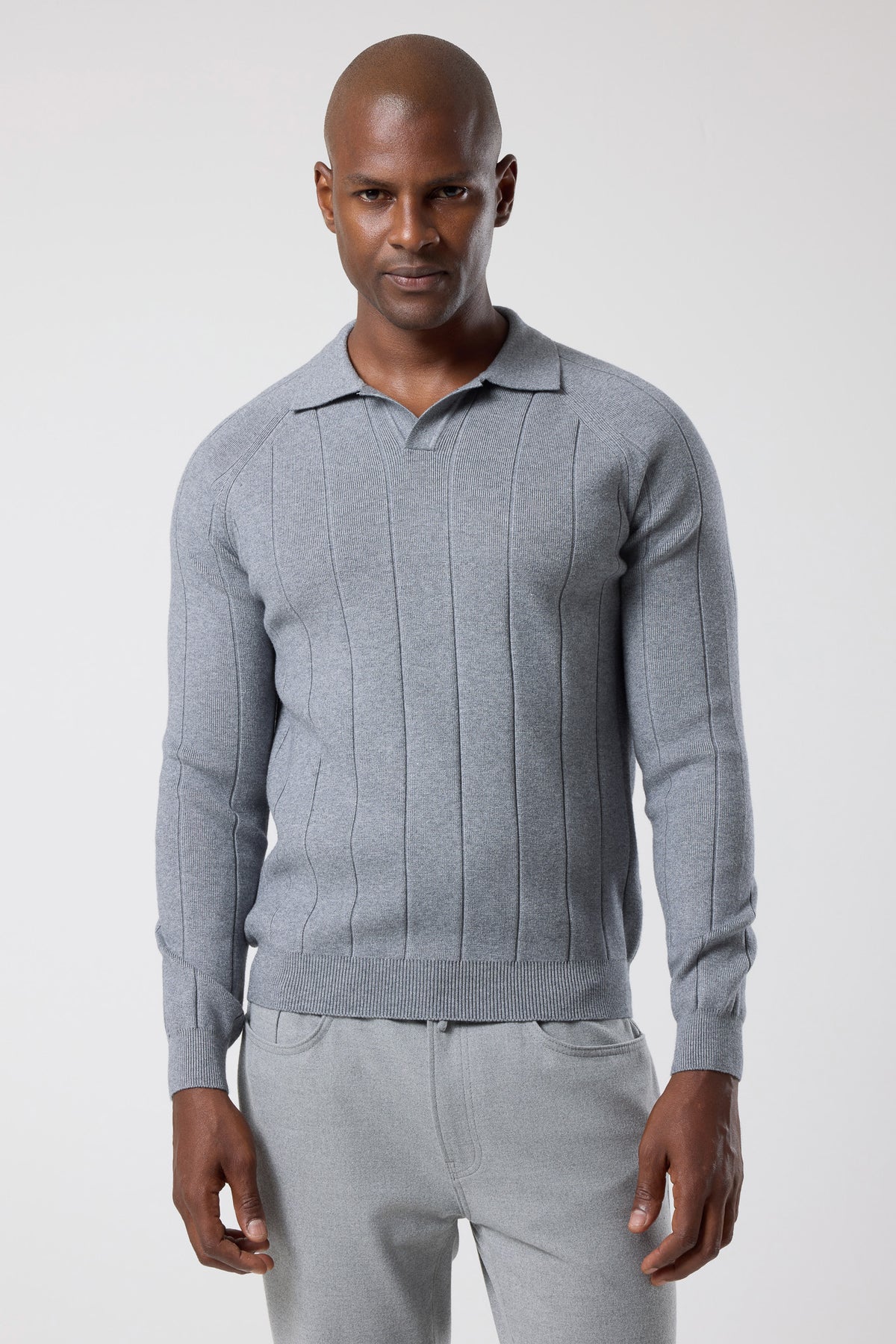 Açık Polo Yaka Triko - TV-4106-BLACK-S - TV-4106-BLACK-S_17
