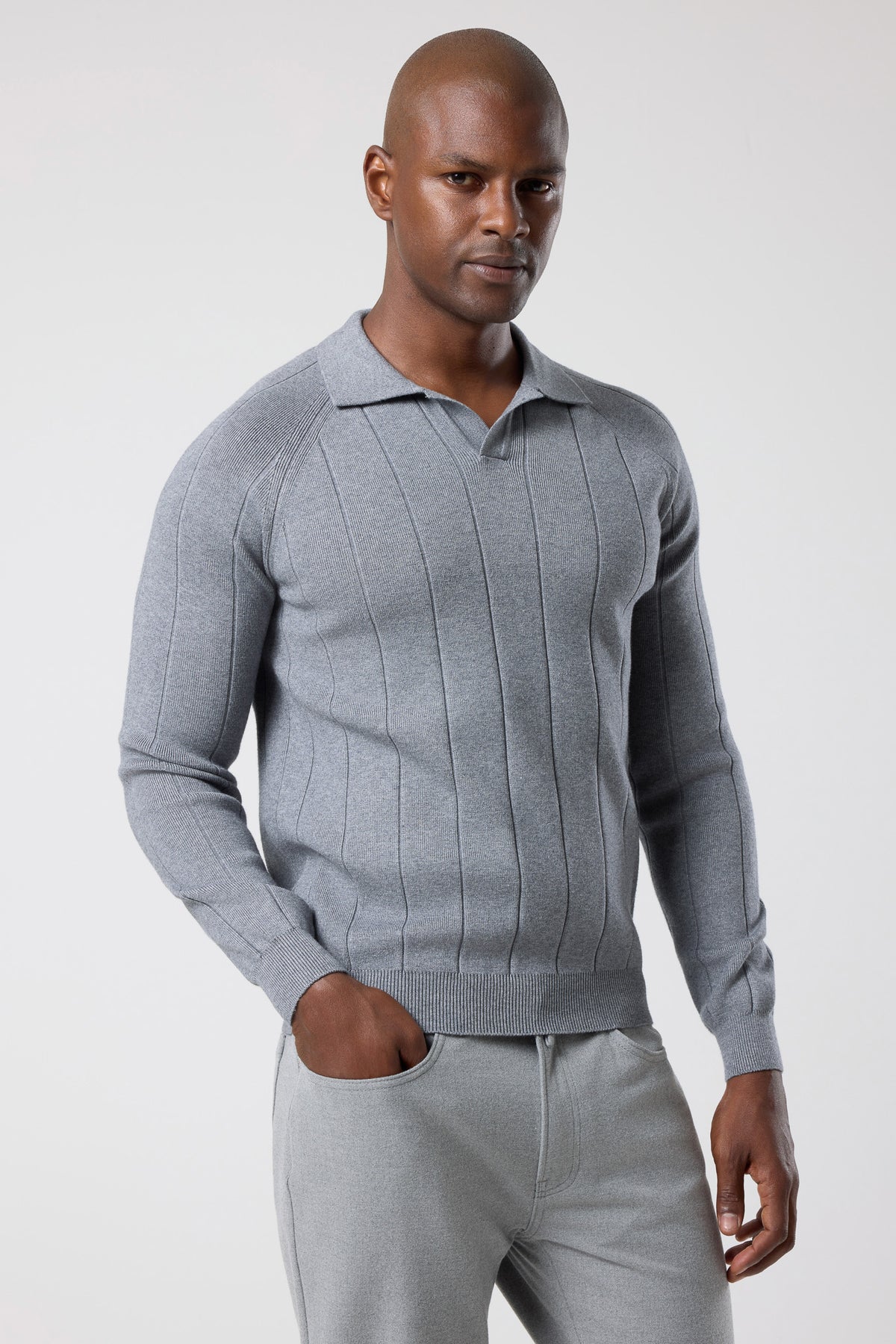 Açık Polo Yaka Triko - TV-4106-BLACK-S - TV-4106-BLACK-S_18