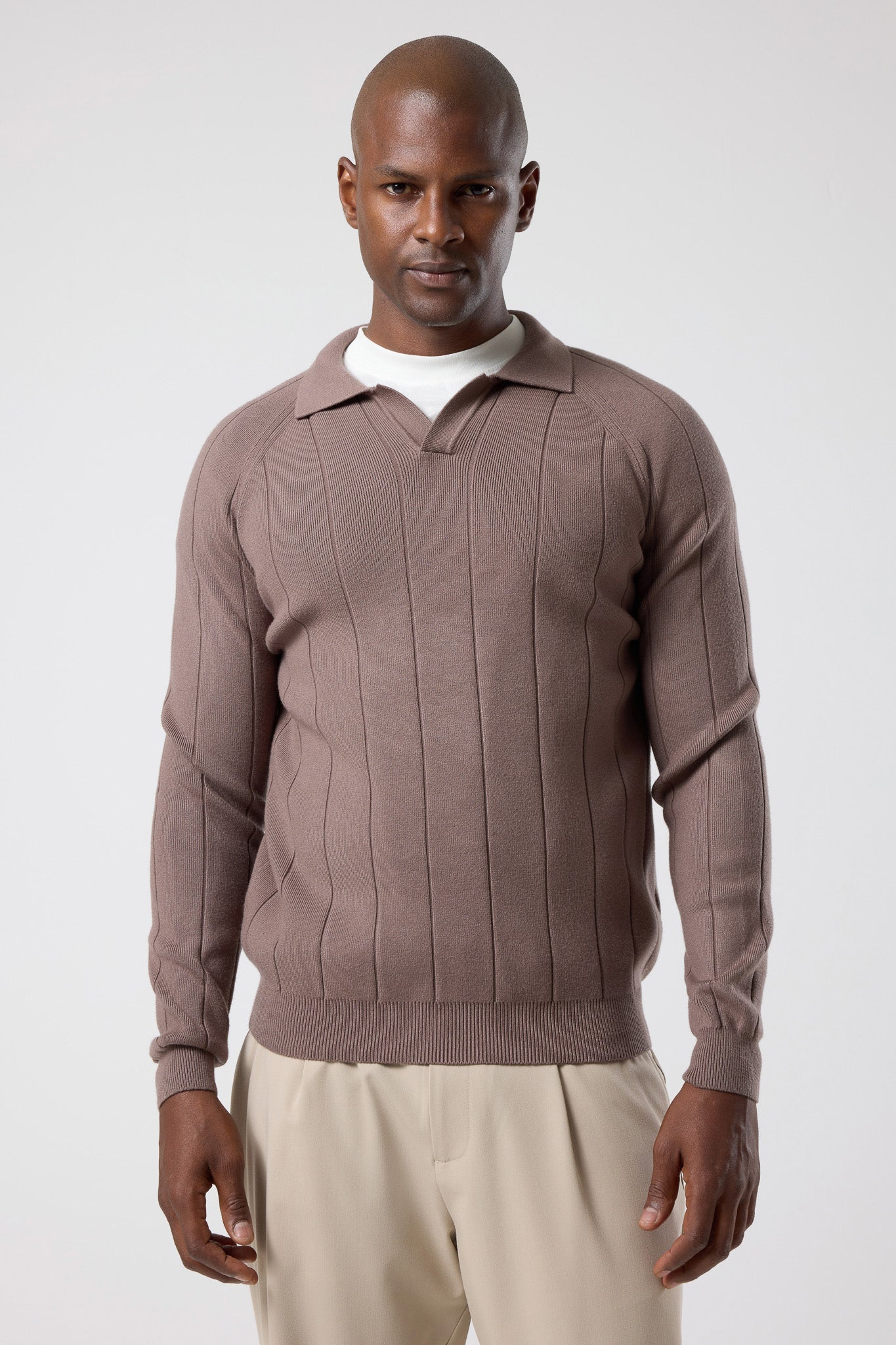 Açık Polo Yaka Triko - TV-4106-BLACK-S - TV-4106-BLACK-S_24
