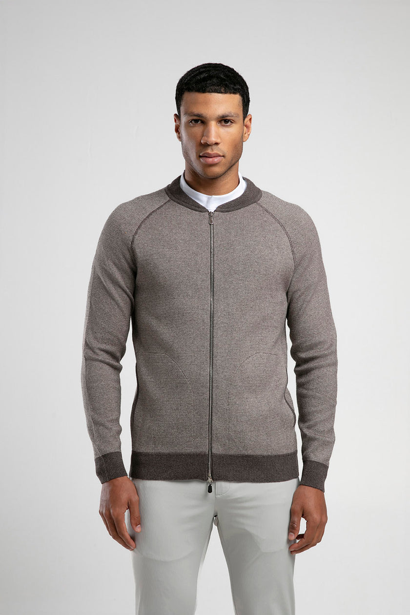 Fermuarlı Raglan Kol Triko