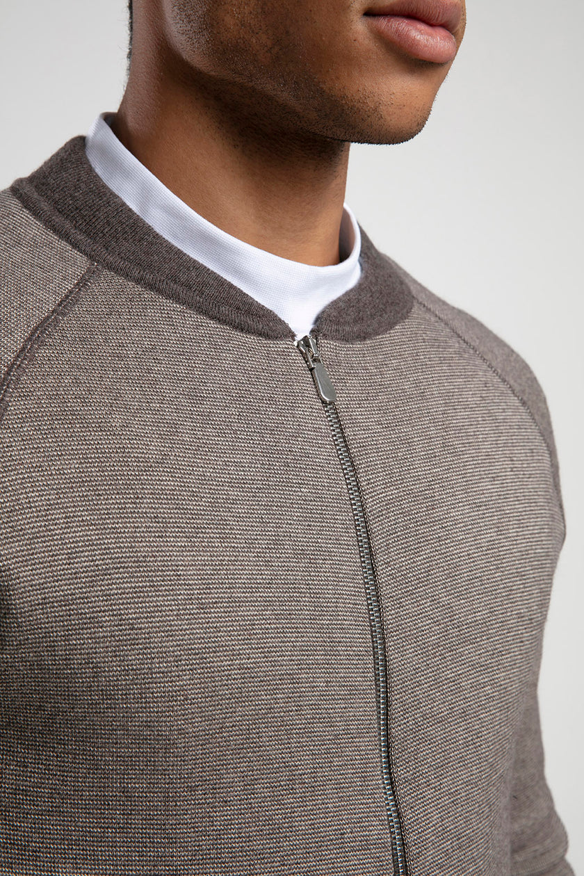 Fermuarlı Raglan Kol Triko