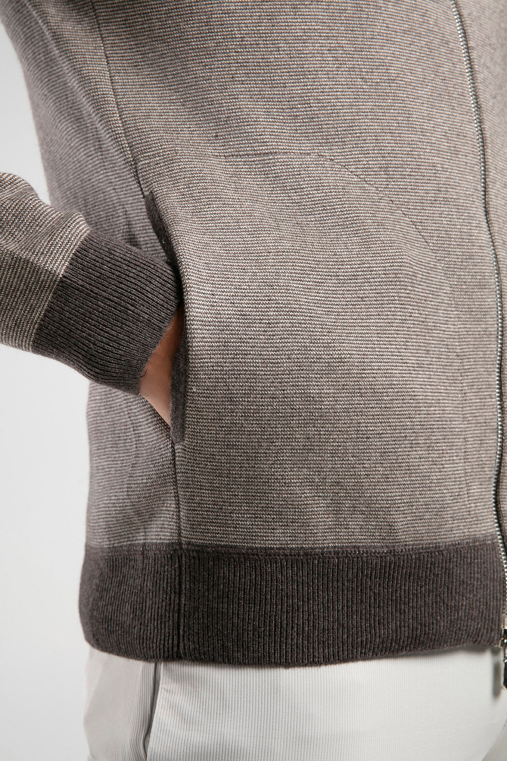 Fermuarlı Raglan Kol Triko