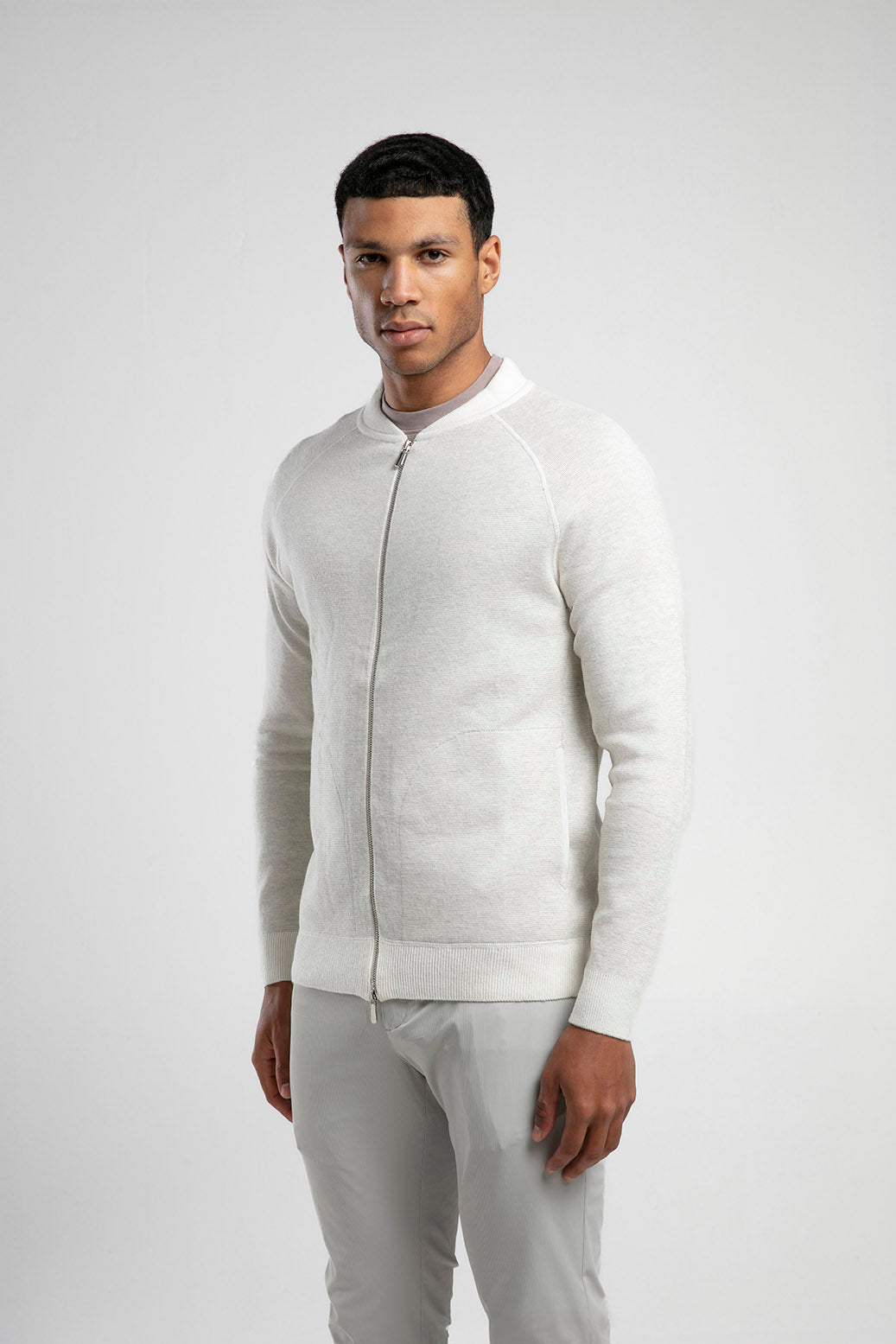 Fermuarlı Raglan Kol Triko