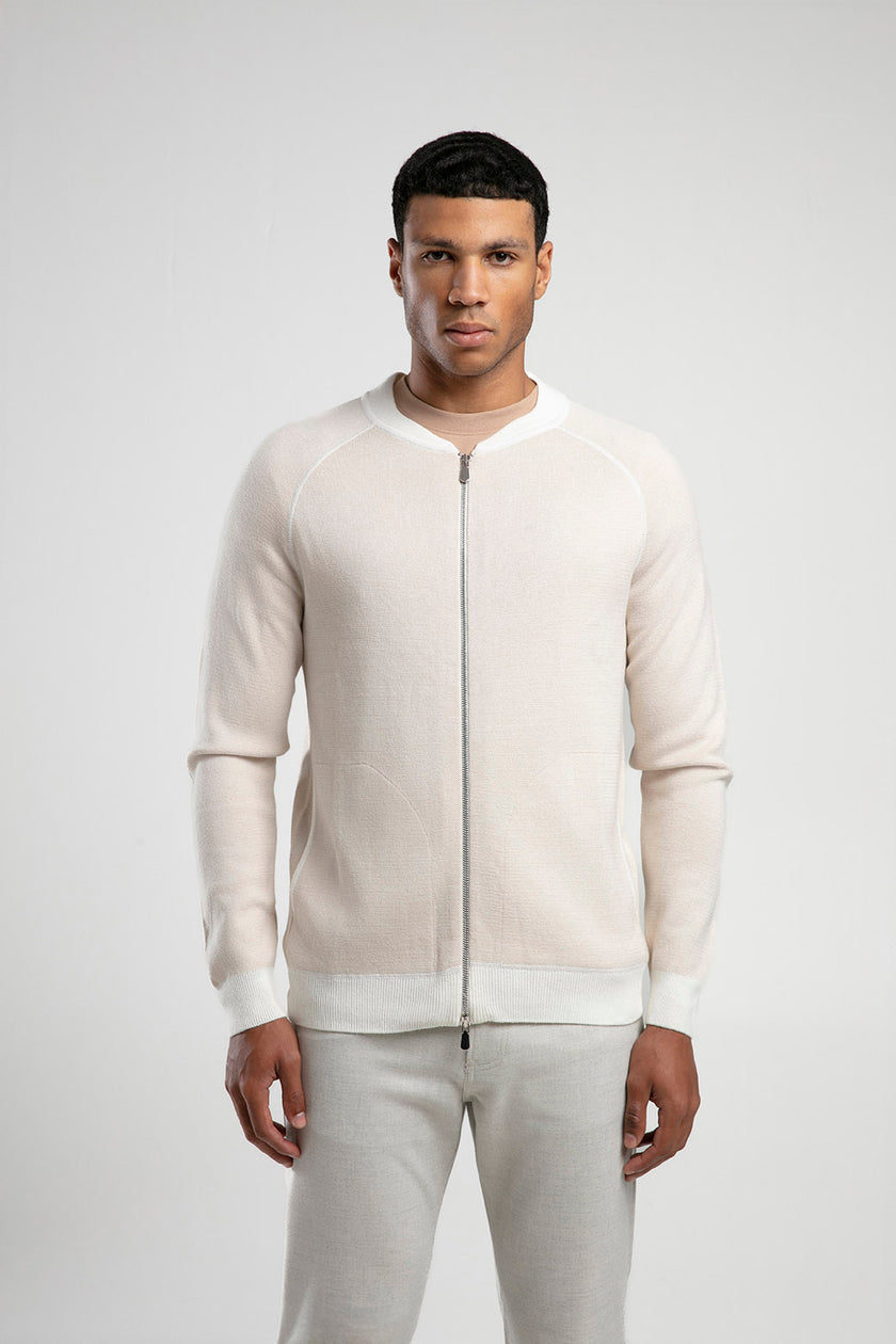 Fermuarlı Raglan Kol Triko