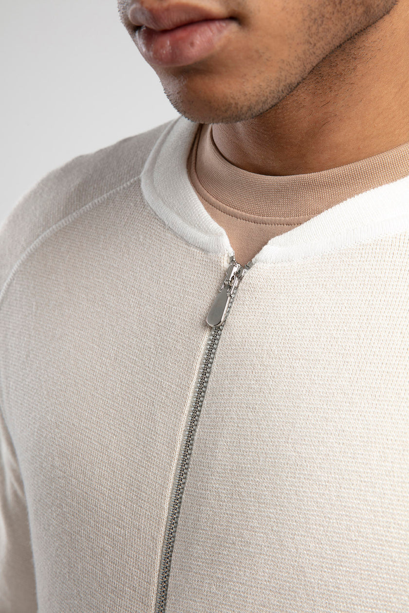 Fermuarlı Raglan Kol Triko