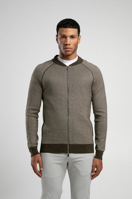 Fermuarlı Raglan Kol Triko