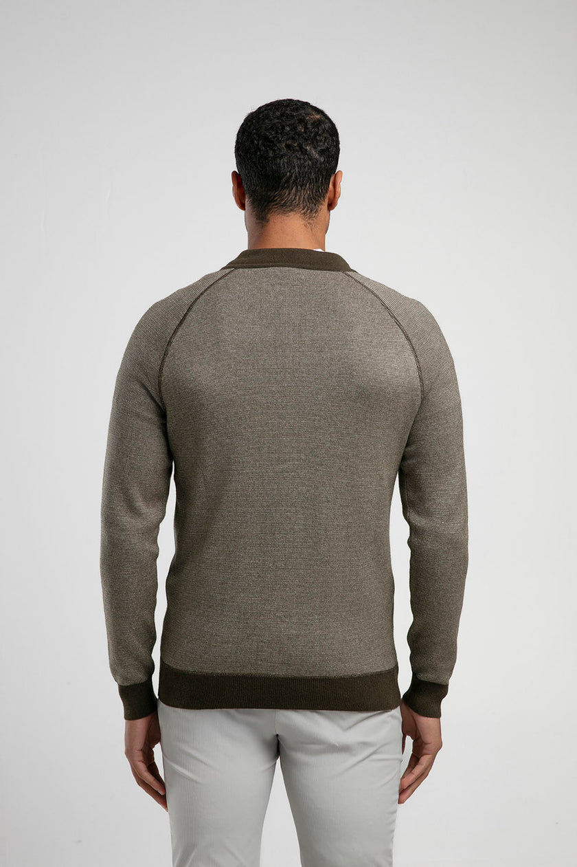 Fermuarlı Raglan Kol Triko