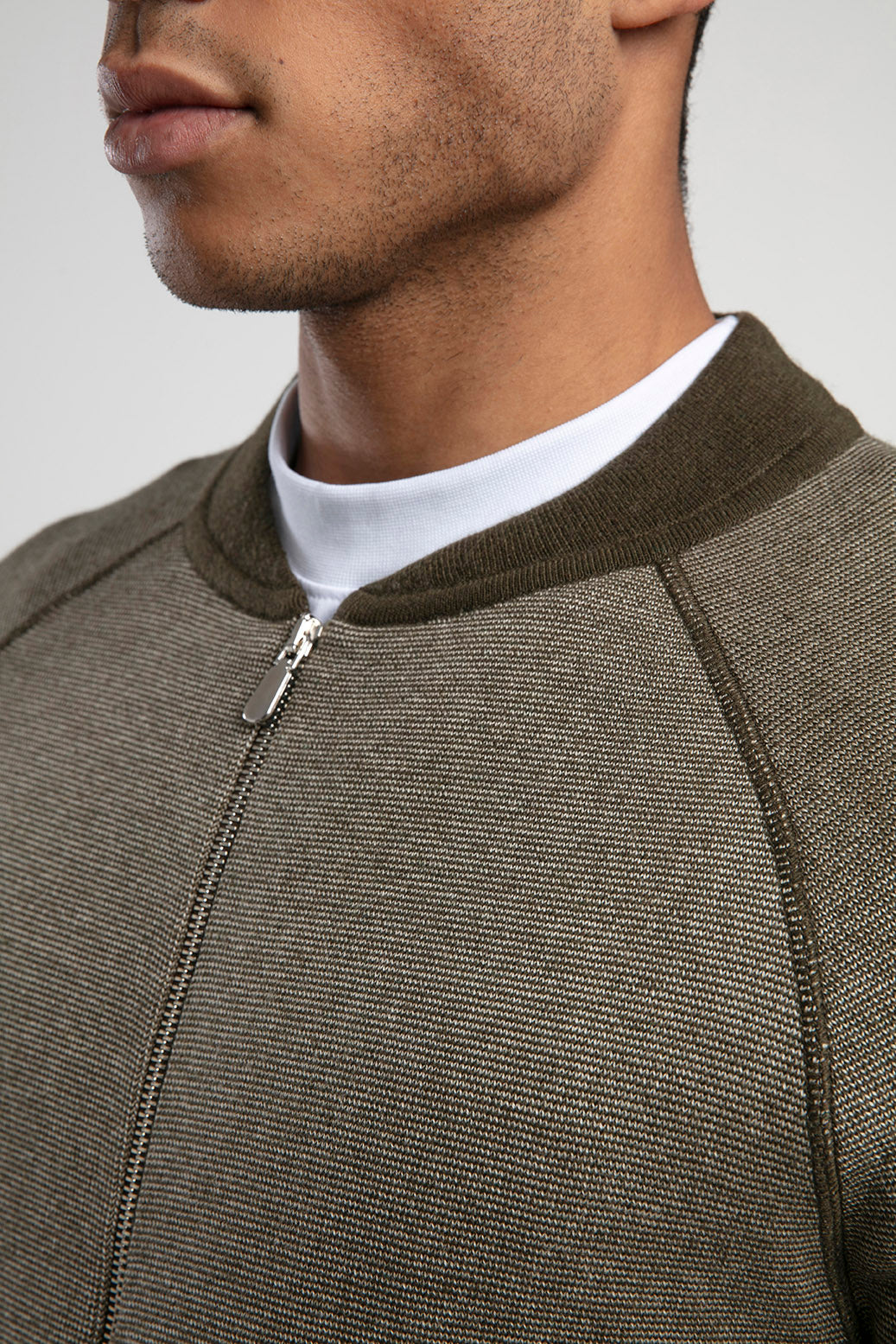 Fermuarlı Raglan Kol Triko