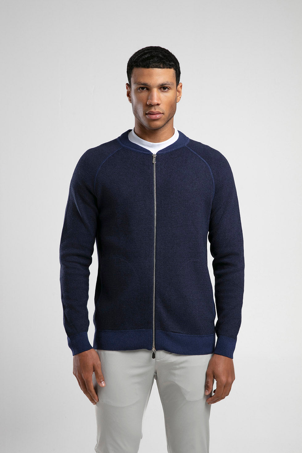 Fermuarlı Raglan Kol Triko