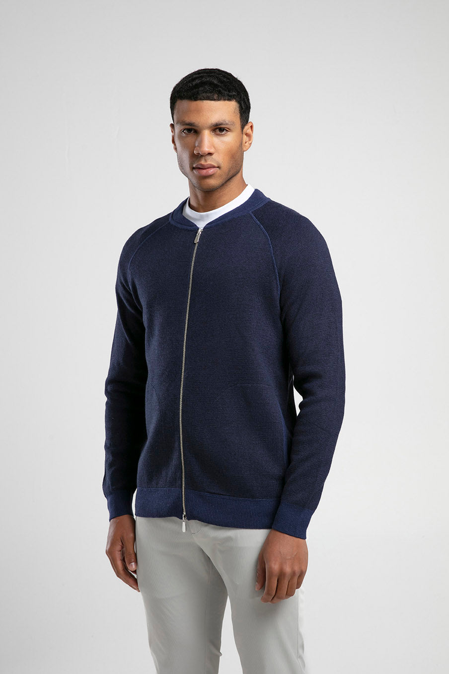 Fermuarlı Raglan Kol Triko