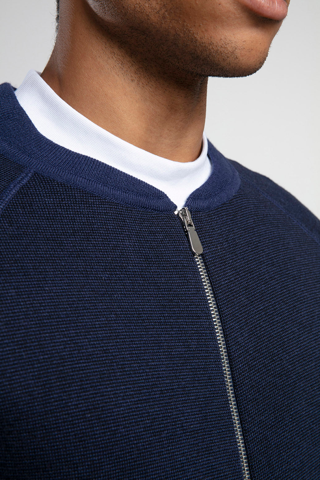 Fermuarlı Raglan Kol Triko