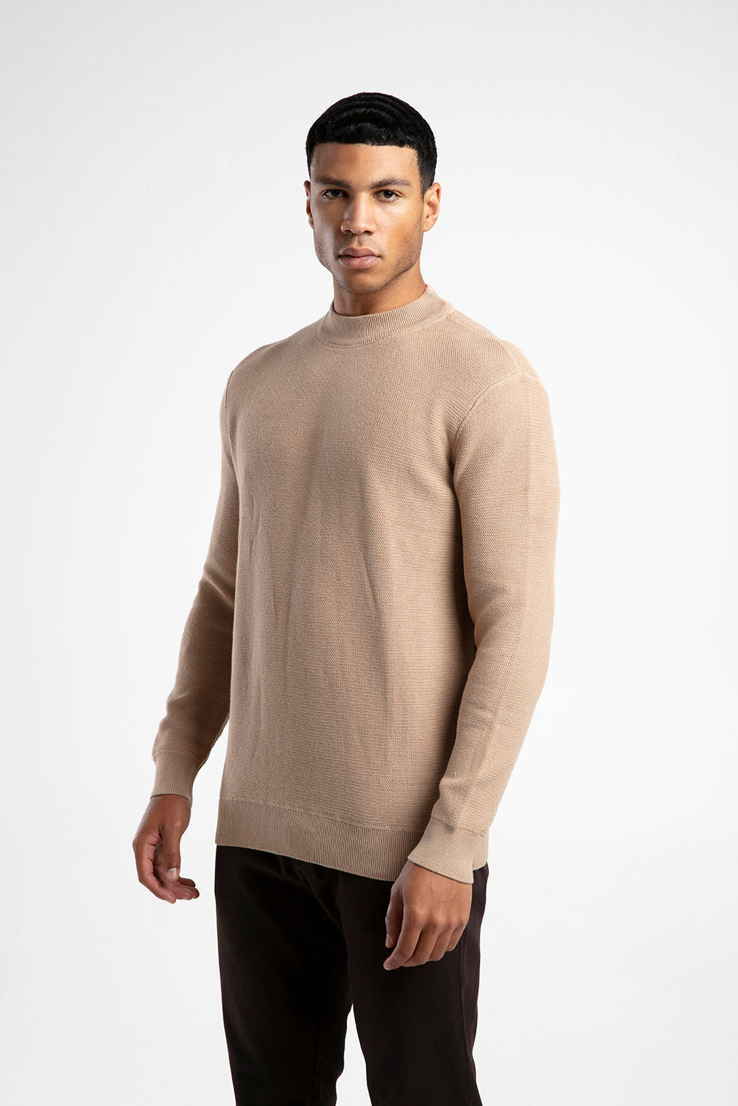 Half Turtleneck Plain Knitwear