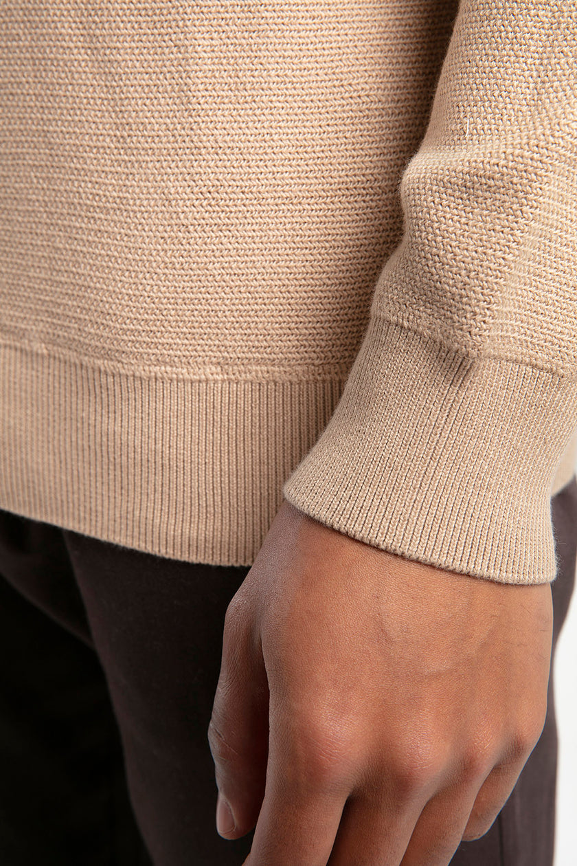 Yarım Balıkçı Yaka Düz Triko