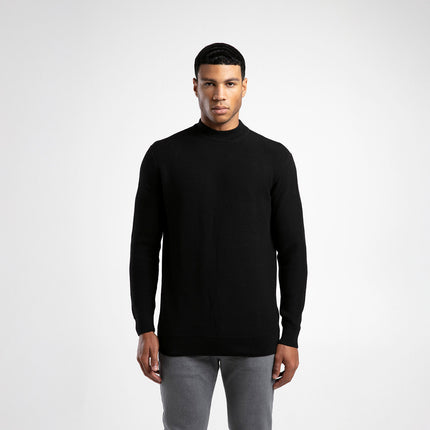 Yarım Balıkçı Yaka Düz Triko