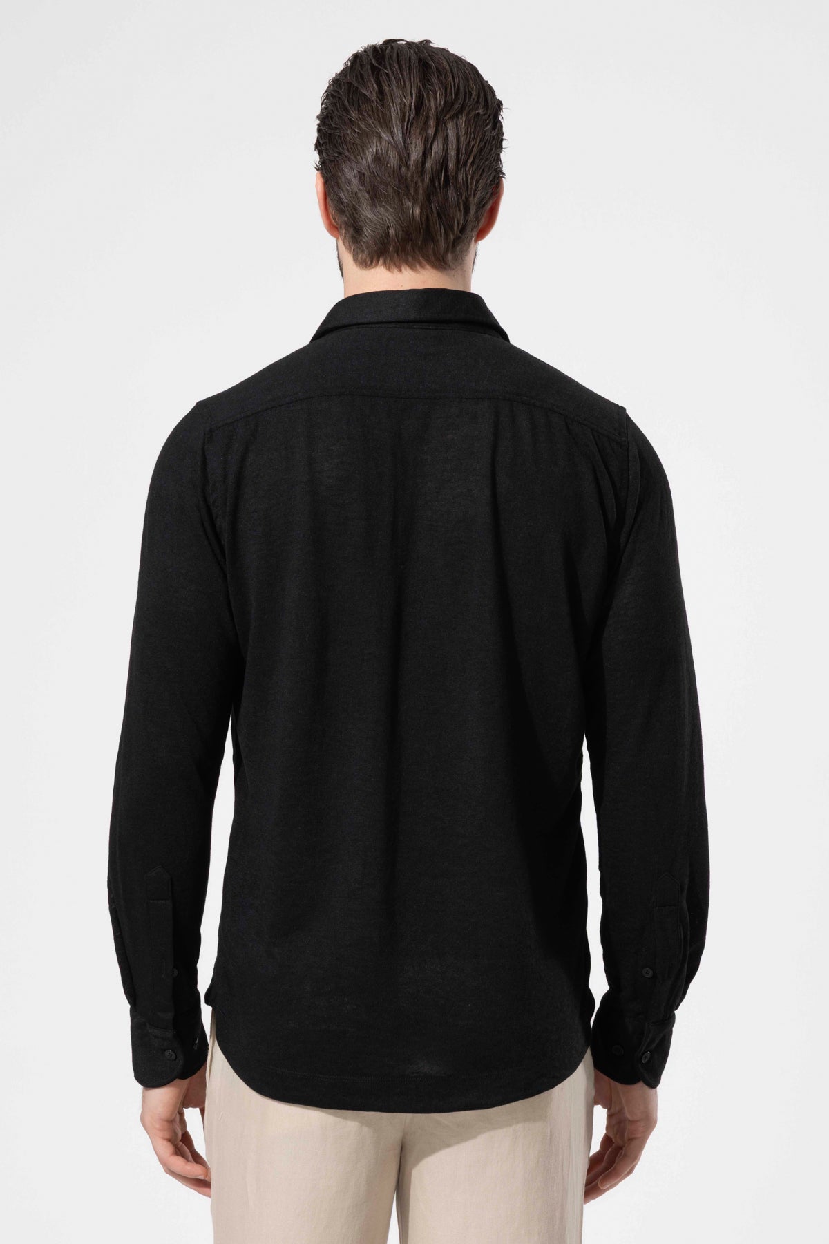 Modern Cut Knitted Texture Shirt