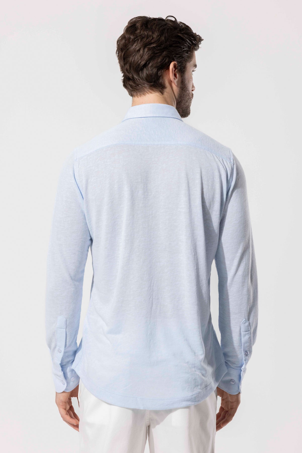 Modern Cut Knitted Texture Shirt