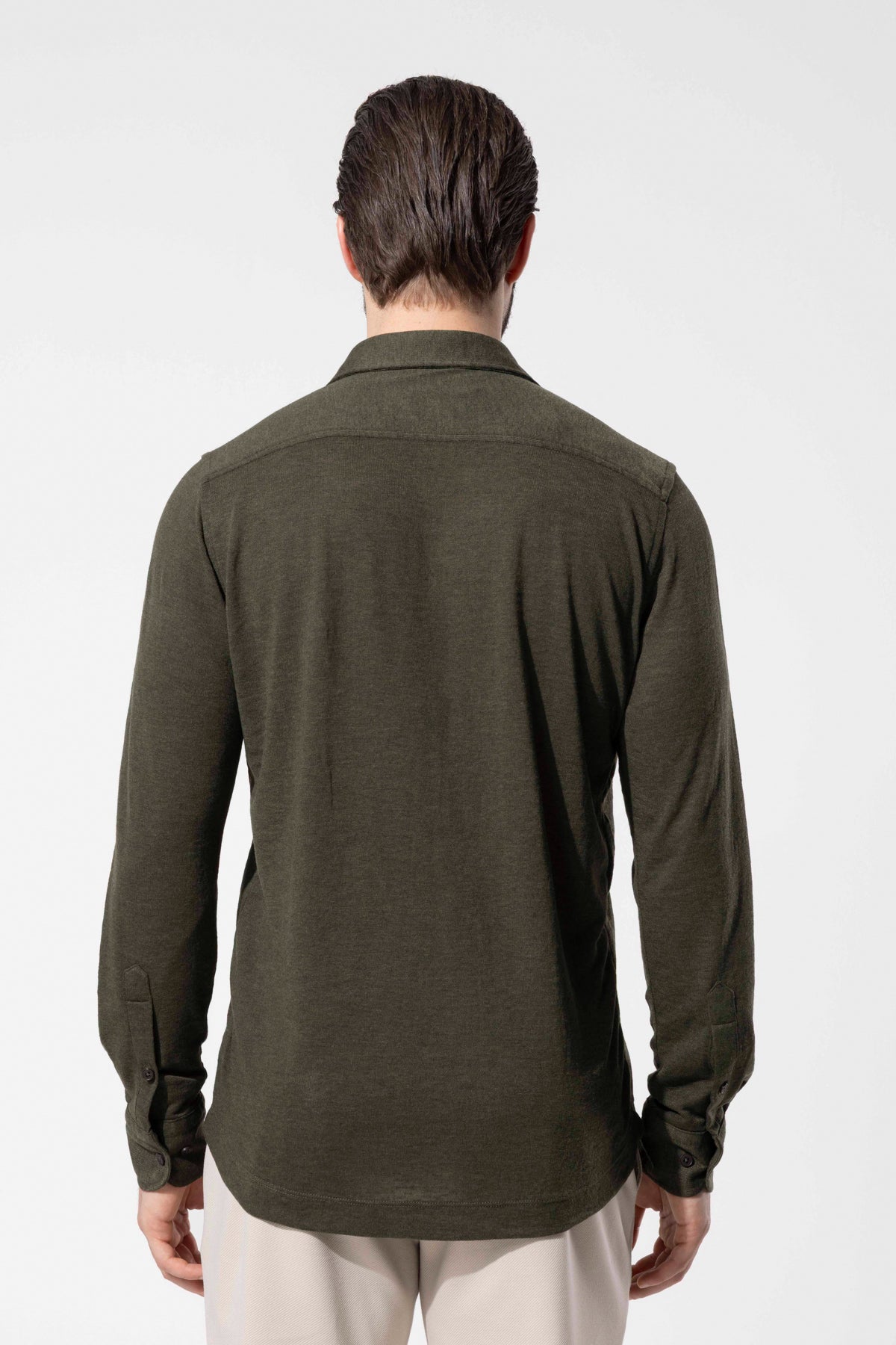 Modern Cut Knitted Texture Shirt