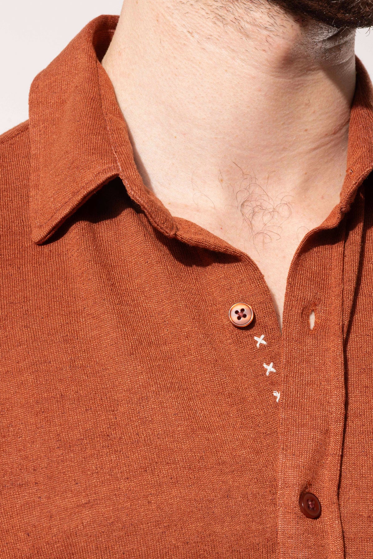 Modern Cut Knitted Texture Shirt