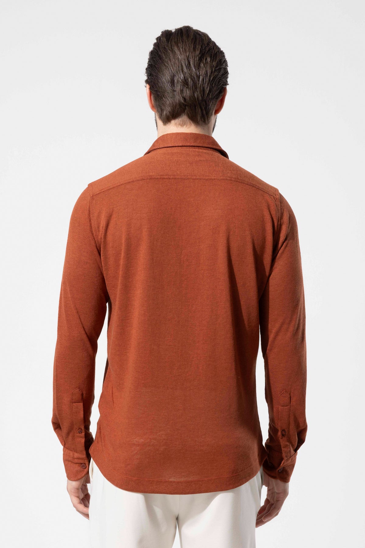 Modern Cut Knitted Texture Shirt