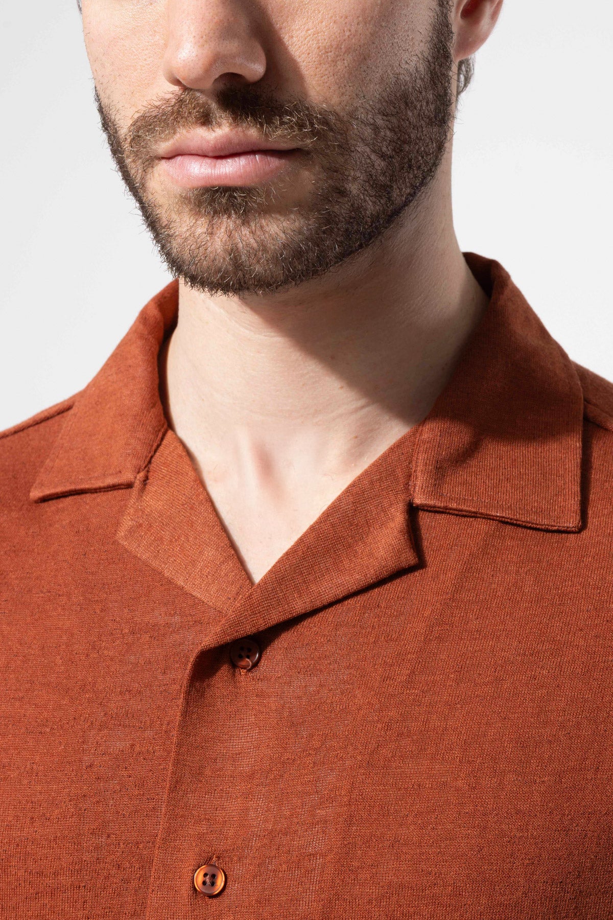 Knitted Textured Short Sleeve Modern Shirt