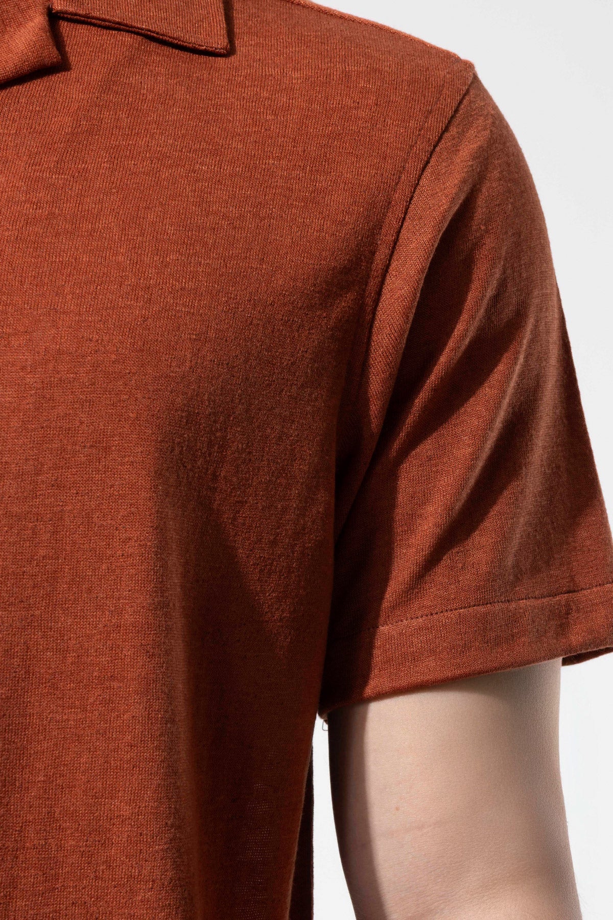 Knitted Textured Short Sleeve Modern Shirt