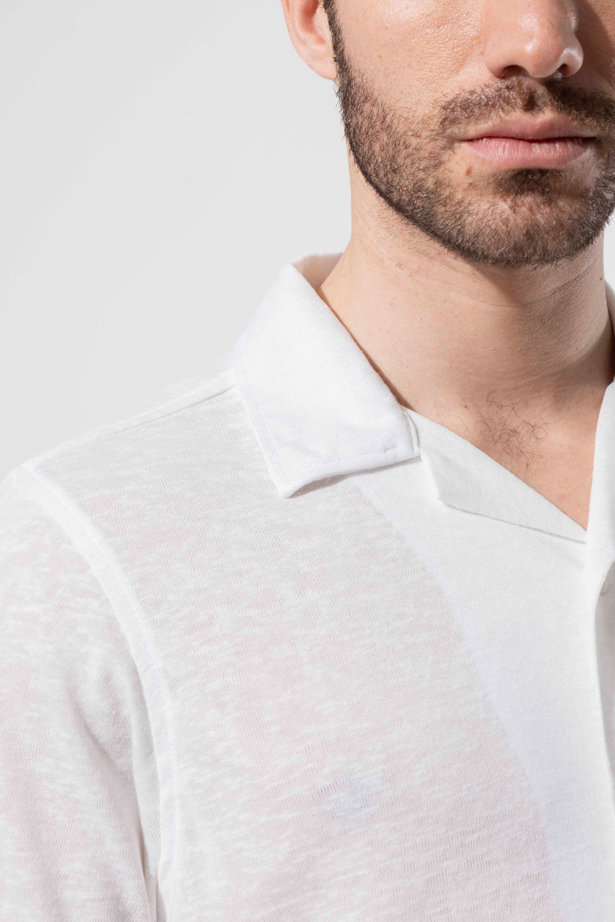 Knitted Textured Short Sleeve Modern Shirt