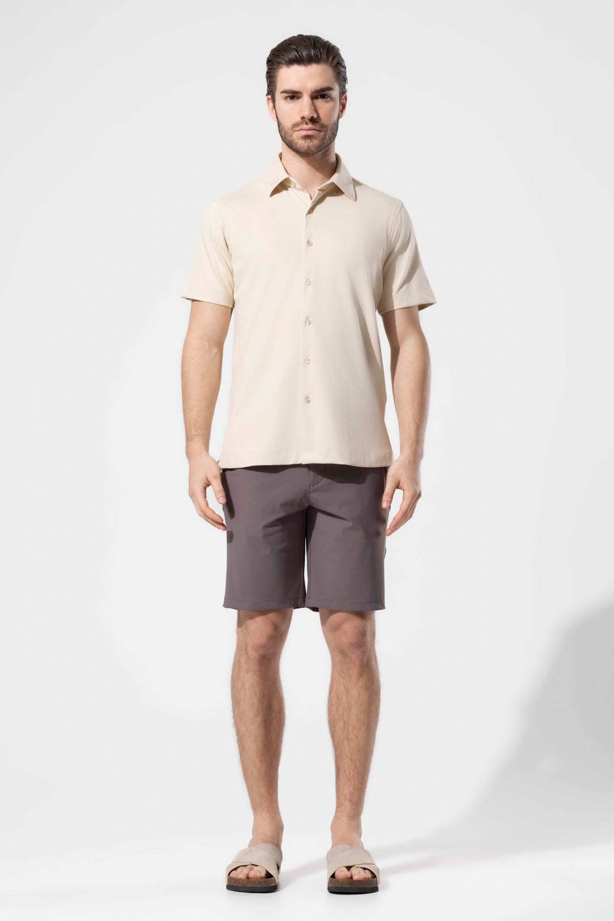 Minimalist Design Short-Sleeved Modern Shirt