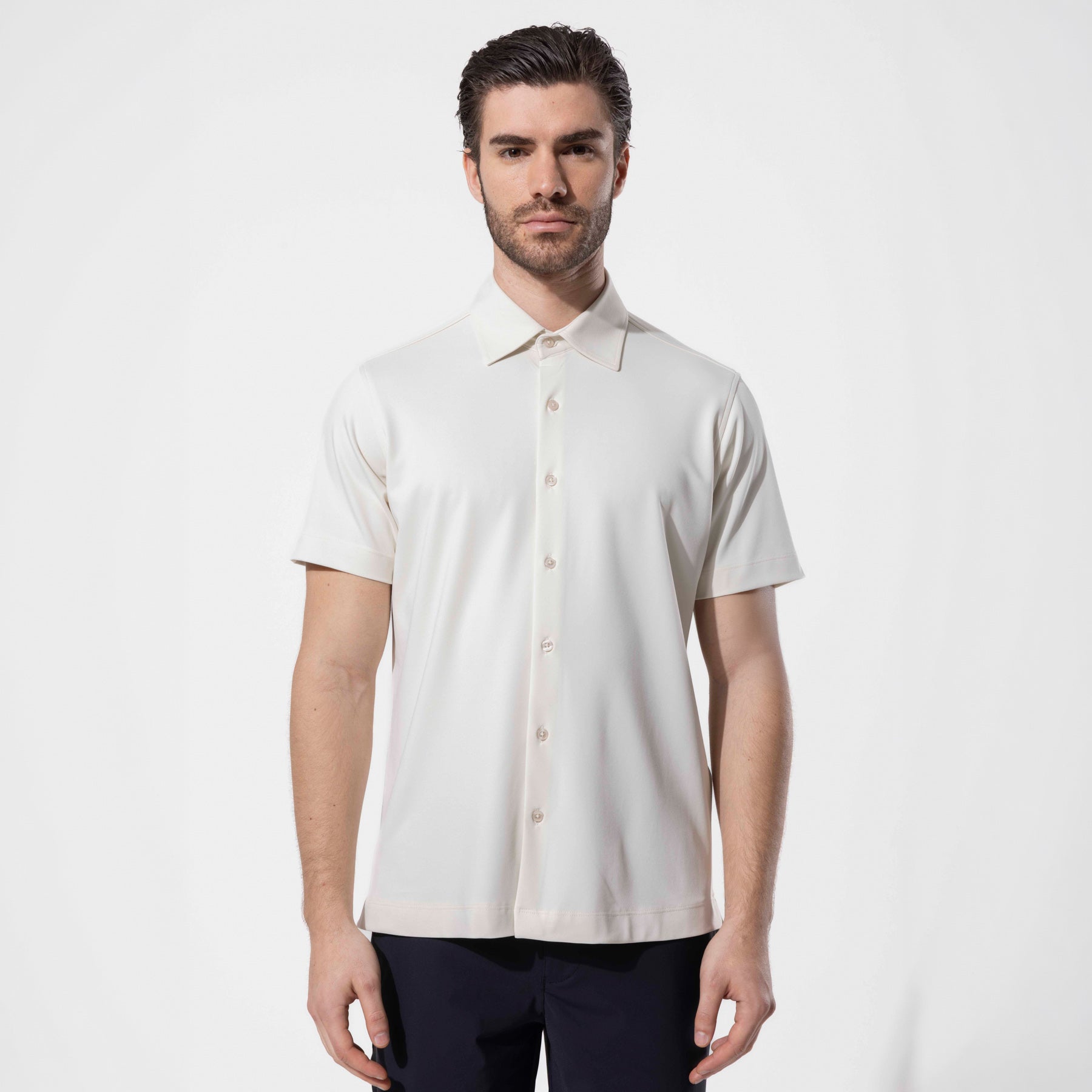 Minimalist Design Short-Sleeved Modern Shirt