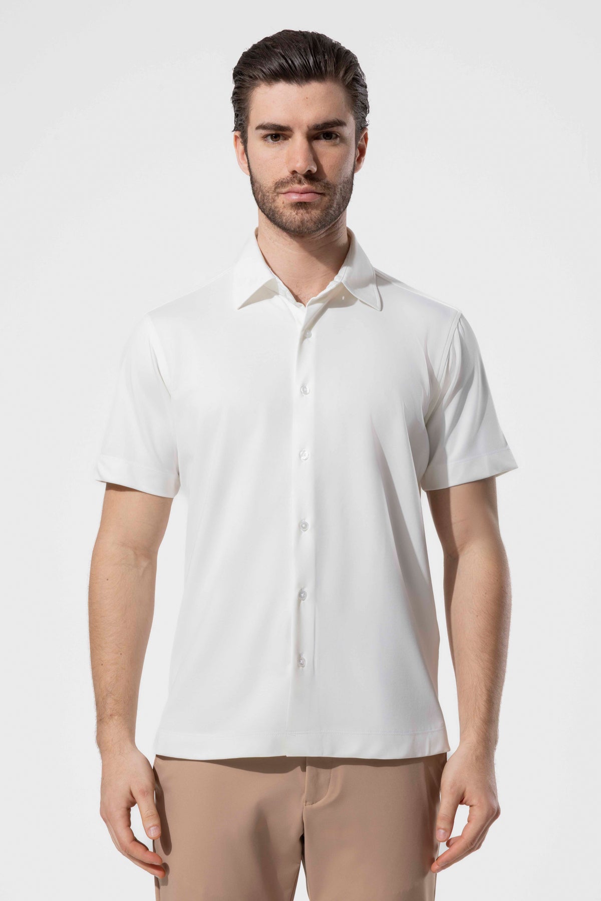 Minimalist Design Short-Sleeved Modern Shirt