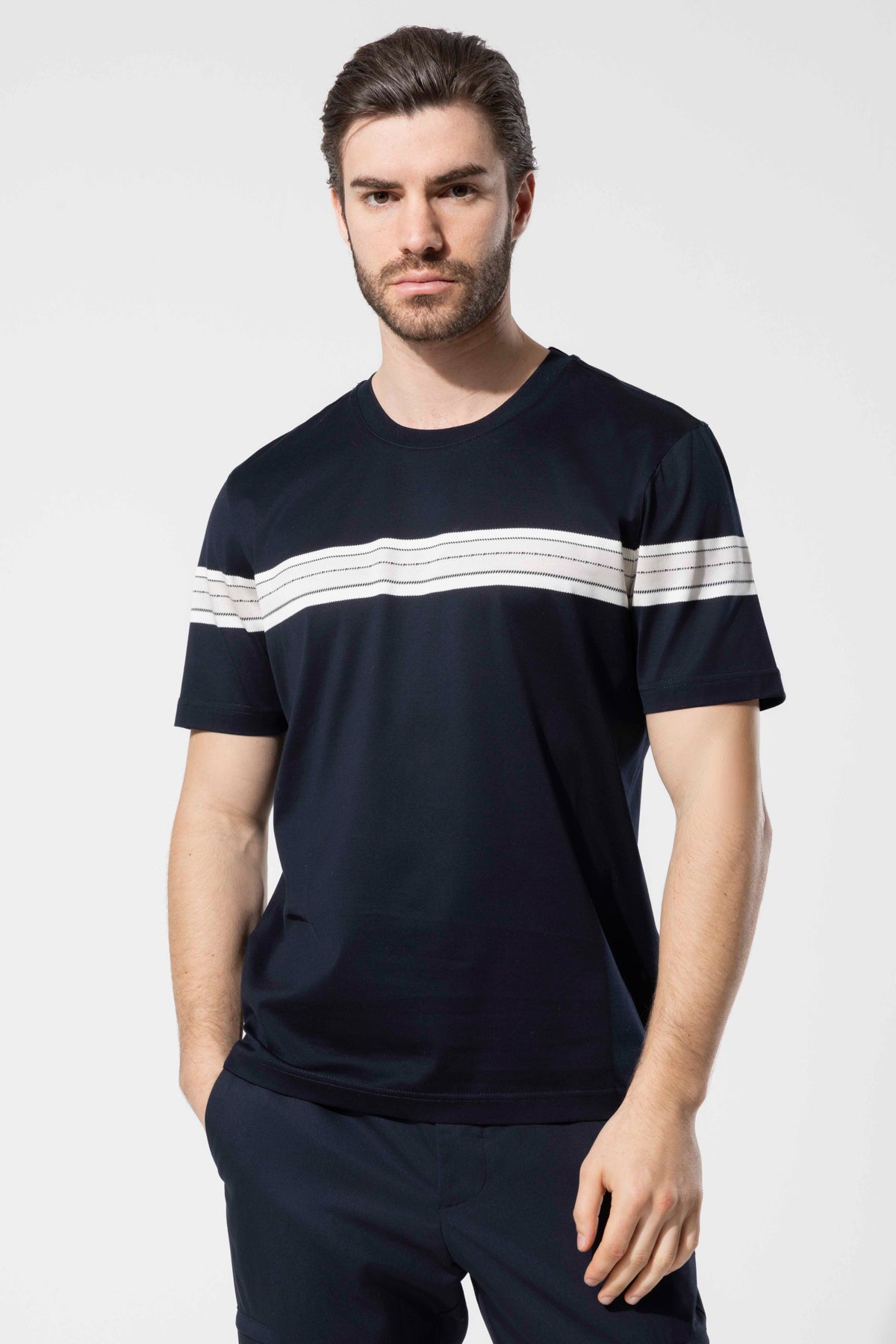 Zürafa Desenli Oversize Erkek T-Shirt