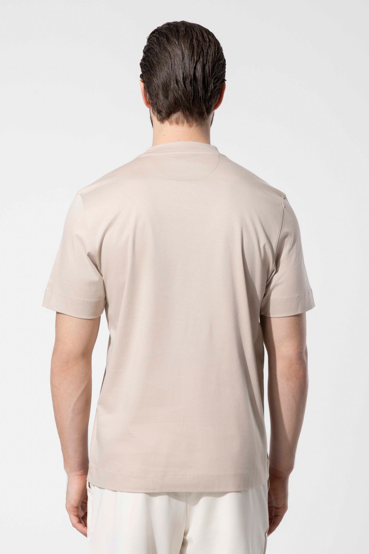 Bisiklet Yaka Merserize T-Shirt