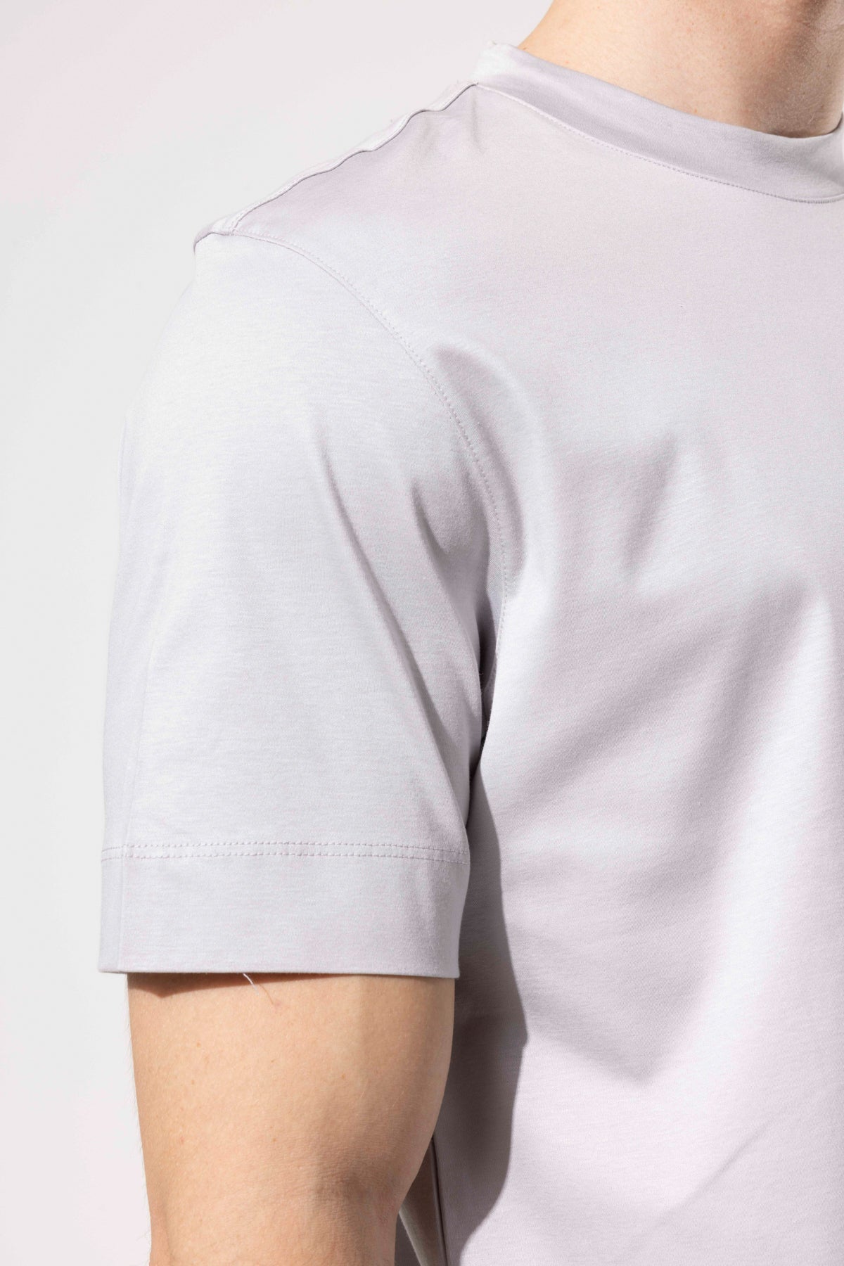 Bisiklet Yaka Merserize T-Shirt