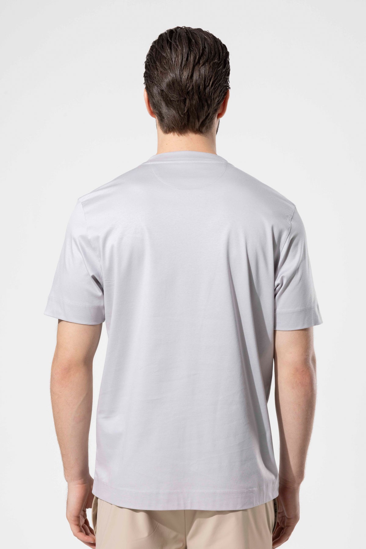 Bisiklet Yaka Merserize T-Shirt