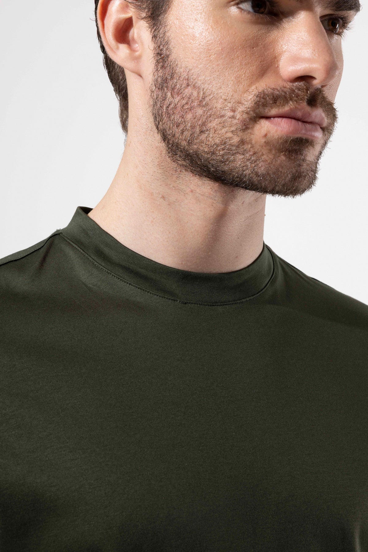 Bisiklet Yaka Merserize T-Shirt