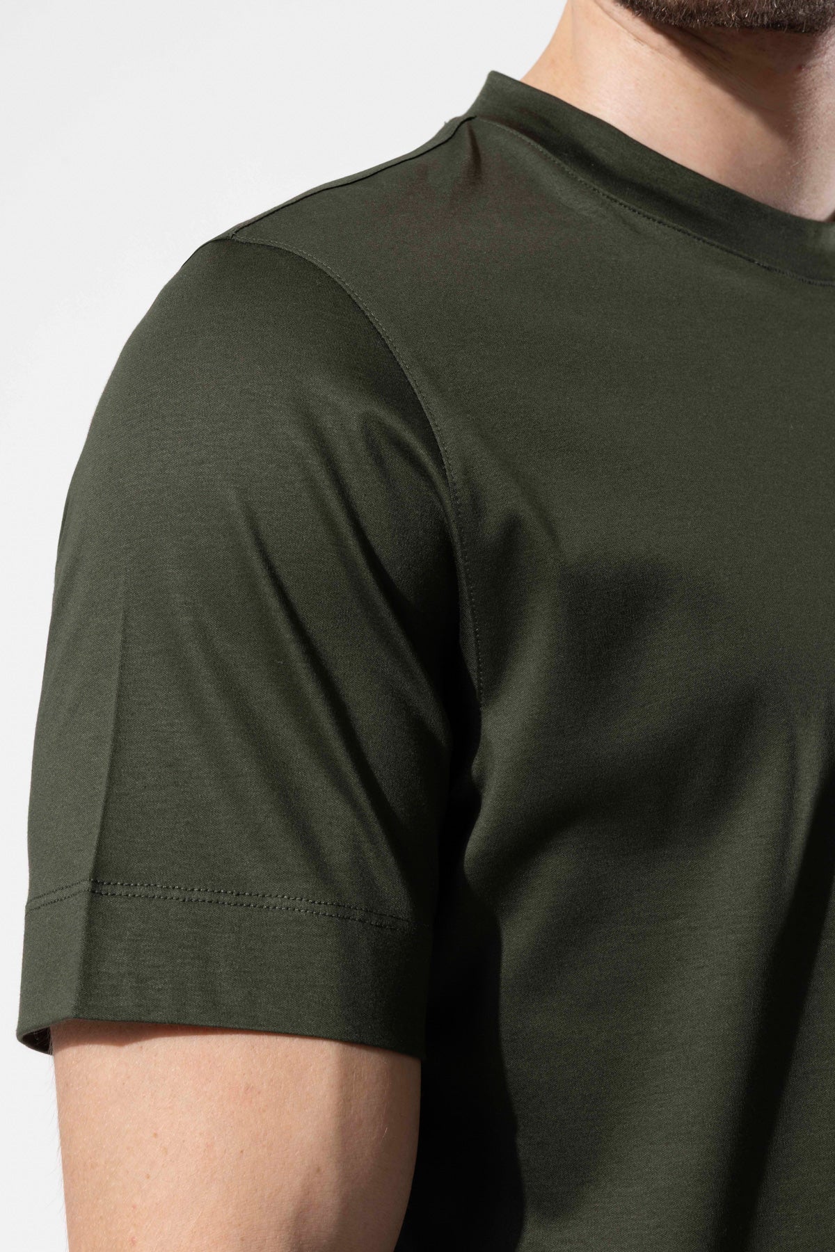 Bisiklet Yaka Merserize T-Shirt