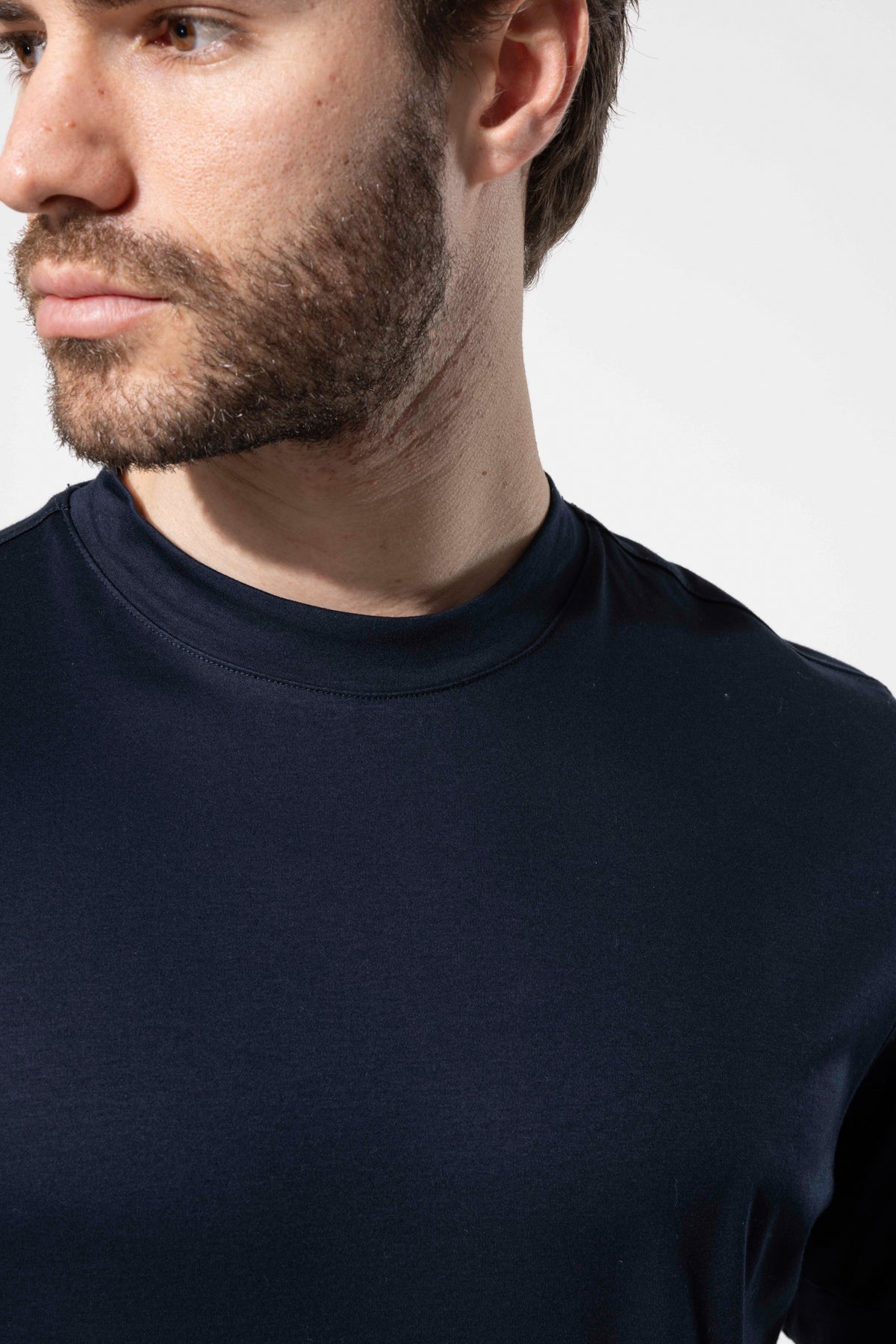 Bisiklet Yaka Merserize T-Shirt