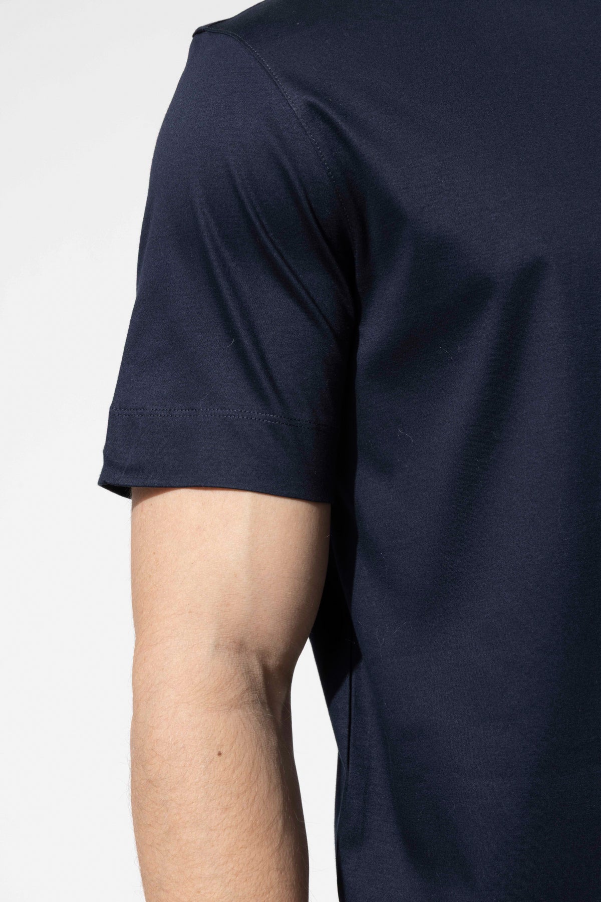 Bisiklet Yaka Merserize T-Shirt